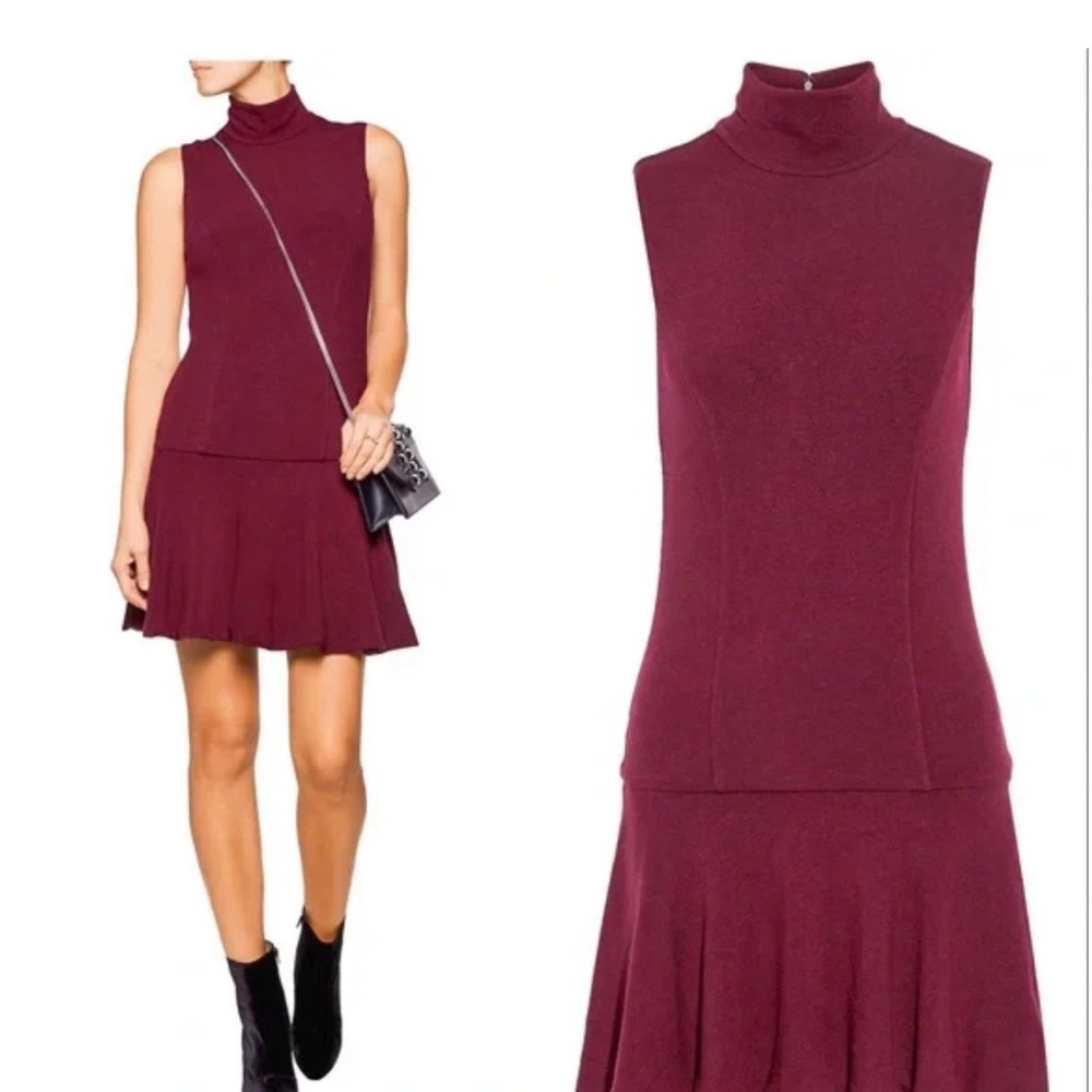 Alice + Olivia Plum Sleeveless Mini Dress